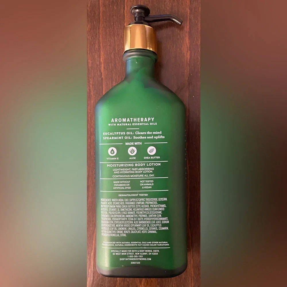 Bath & Body Works Aromatherapy Eucalyptus Spearmint Moisturizing Body Lotion 6.5 - Picture 2 of 2